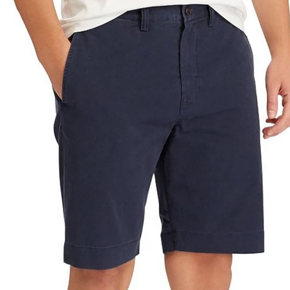 Polo by Ralph Lauren Navy Stretch Classic Fit Chino Men's Shorts Size 38